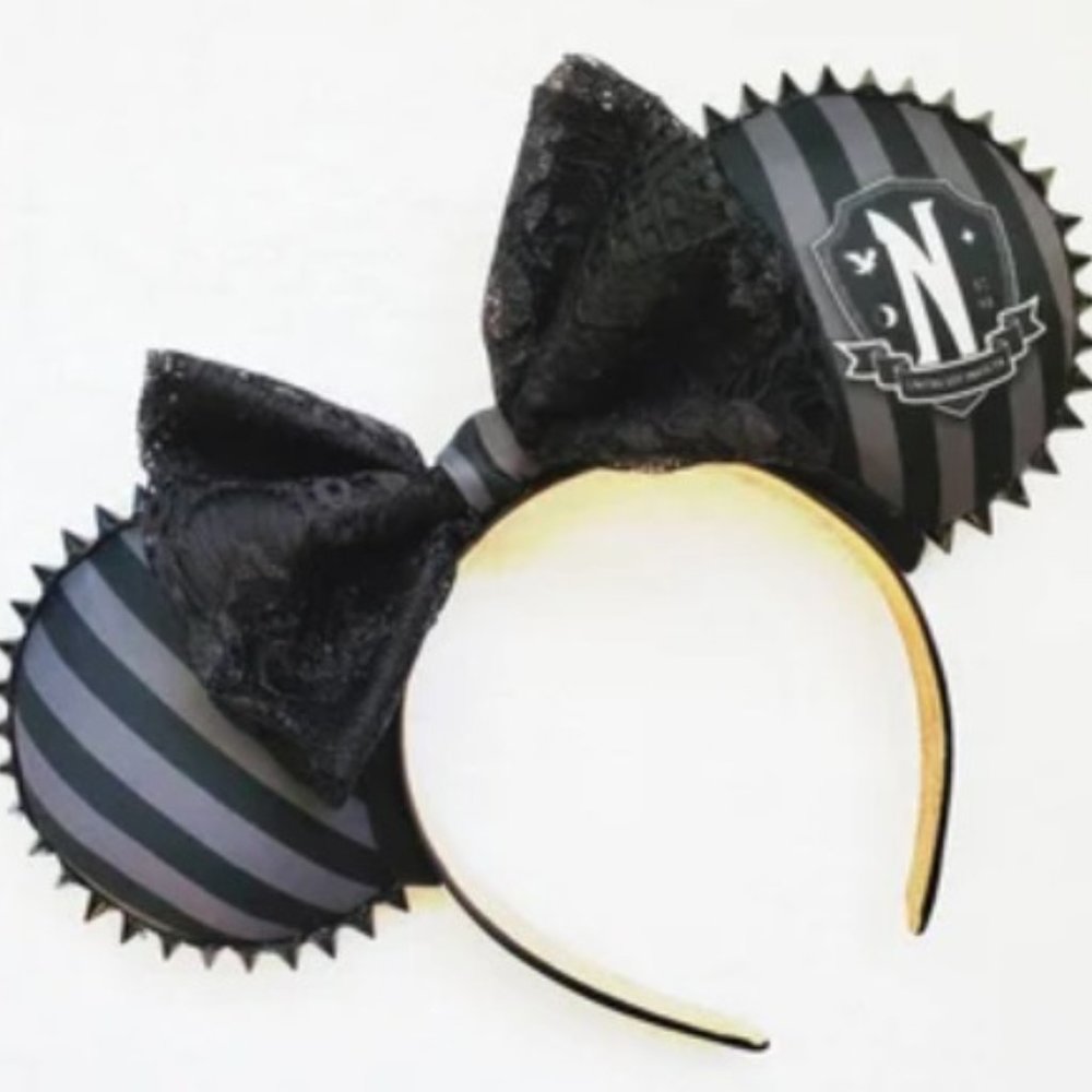Nevermore Academy Wednesday Addams Inspired Disney Ears